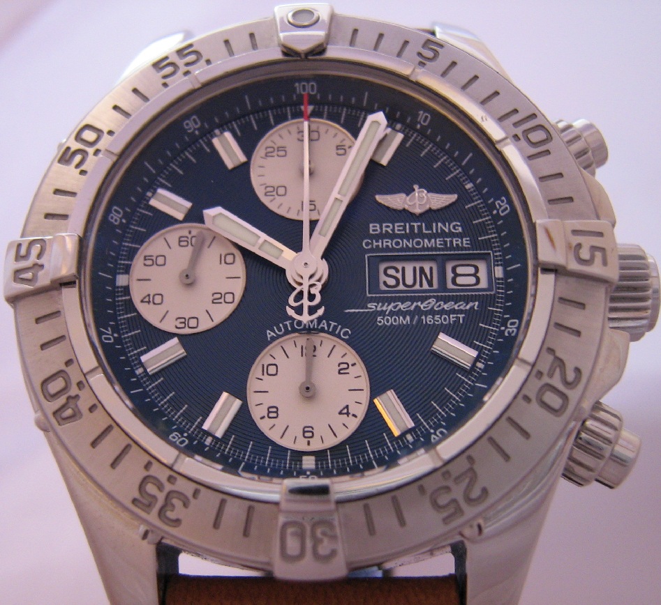 Breitling SuperOcean Chronograph, Blue Dial With Bracelet