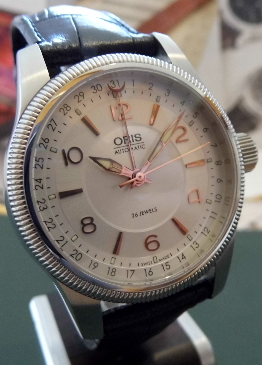 Oris Big Crown Pointer Date, Silver Dial, Leather Strap