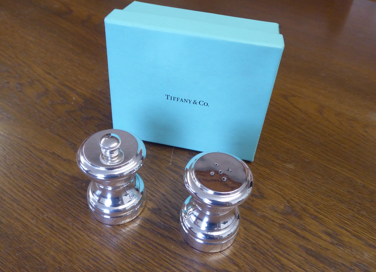 A Set Of Tiffany & Co Silver Salt & Pepper Mills