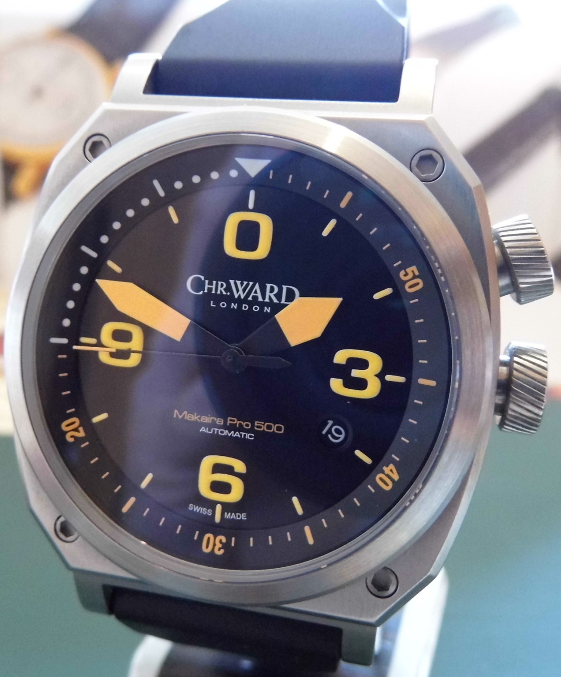 Christopher Ward C11 Makaira Pro 500, Black Dial, Strap