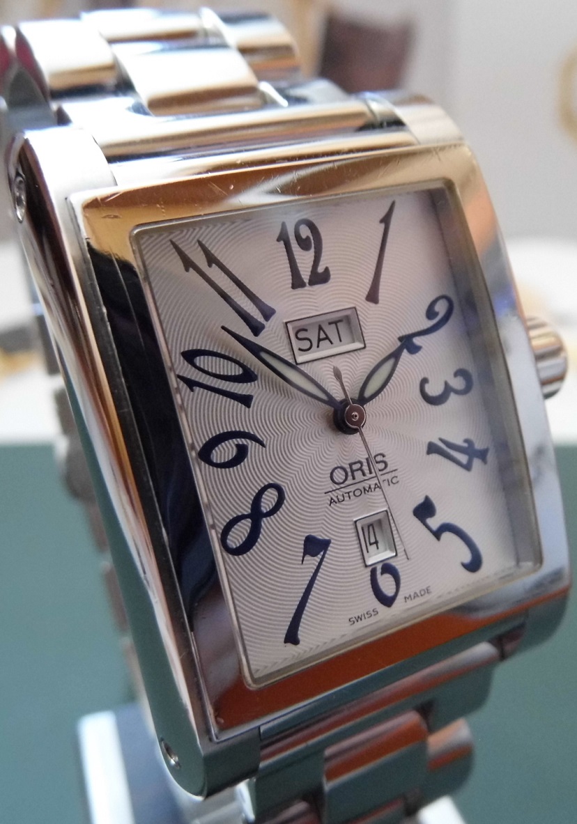 Oris Miles Day Date, Silver Dial, Bracelet