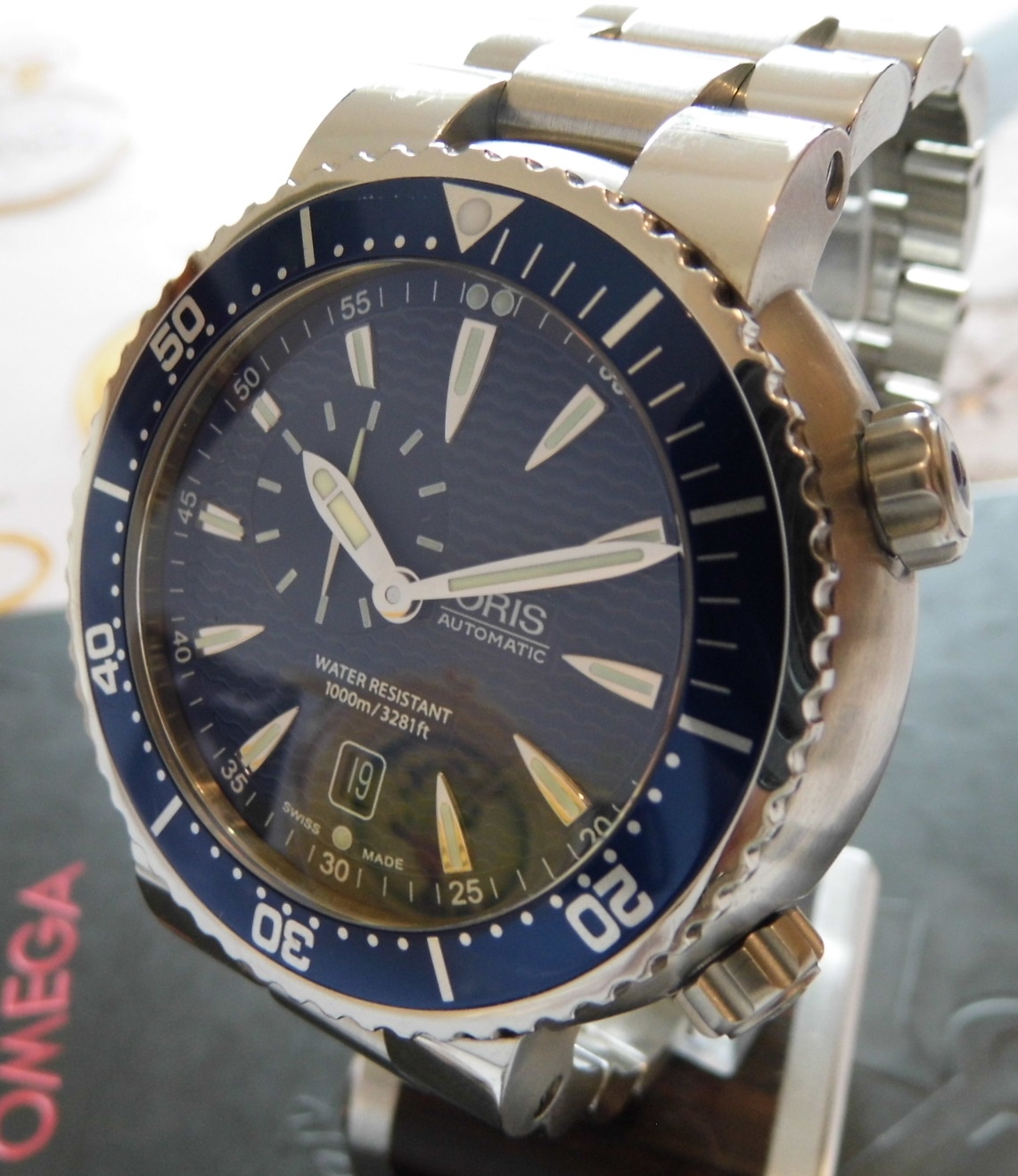 Oris Divers Small Seconds, Blue Dial, Steel Bracelet