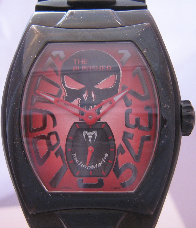 Technomarine Punisher Limited Edition, Red Dial, Two Straps