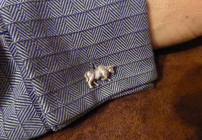 Tiffany & Co Bull & Bear Sterling Silver Cufflinks