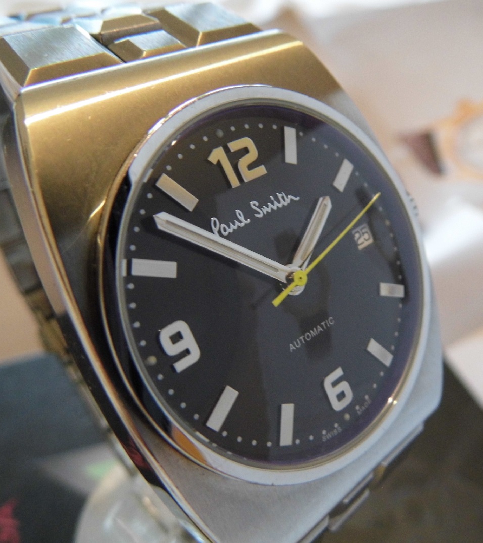 Paul Smith Automatic, Black Dial, Steel Bracelet