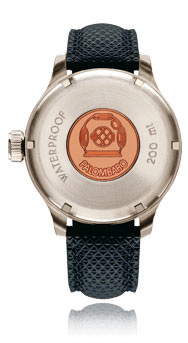 Palombaro Lighting Divers Watch, Super-LumiNova Dial With Leather/Rubber Strap