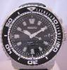 Seiko Kinetic 200M Divers, Black Dial, Black Rubber Strap