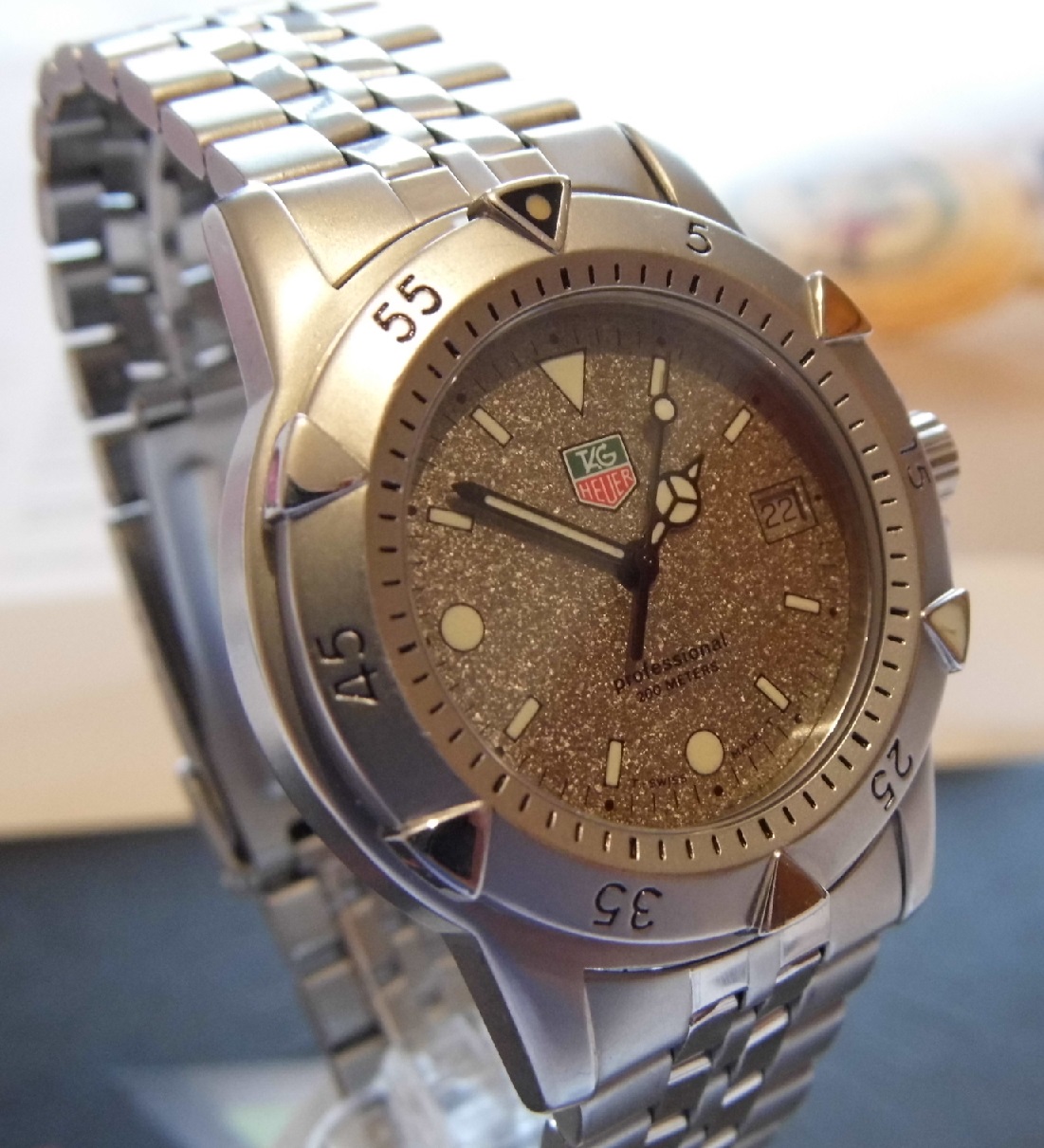 Tag Heuer Professional, Granite Dial, Steel Bracelet