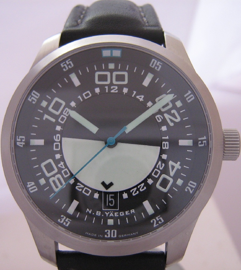 N.B. Yaeger Tango GMT, Black Dial With 2 Straps