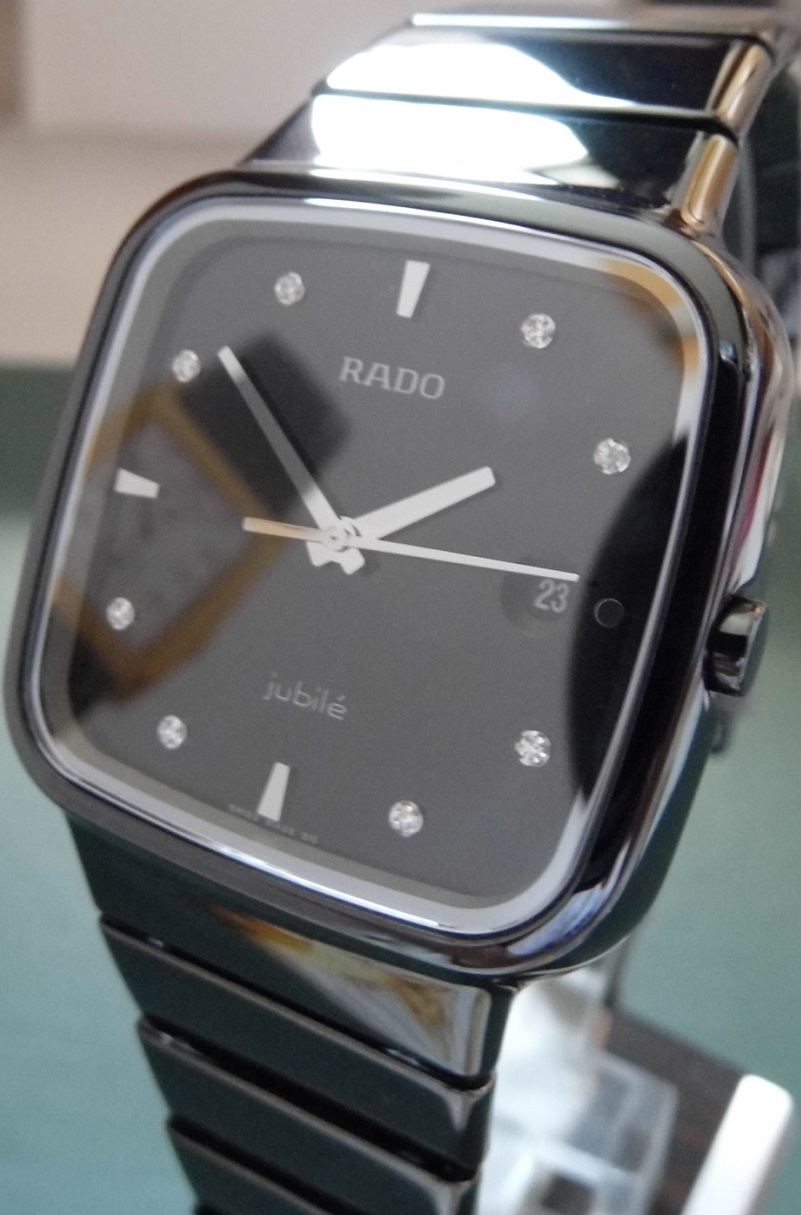 Rado R5.5 Jubile Diamonds, Black Dial, Black Ceramic Bracelet