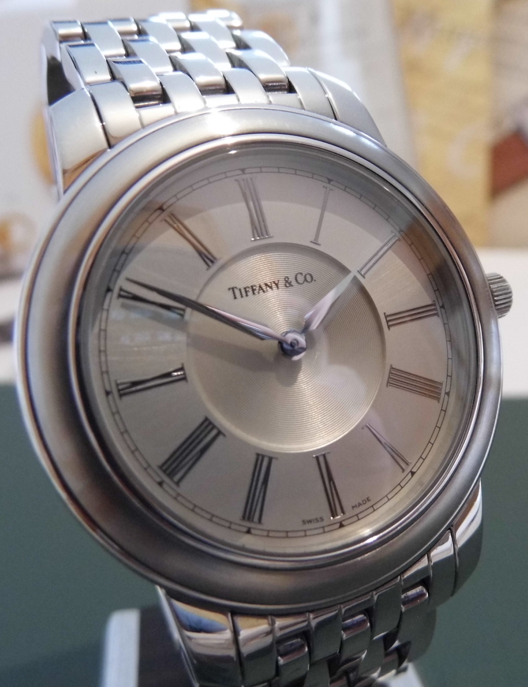 Tiffany & Co Mark Quartz Resonator, Silver Dial, Steel Bracelet