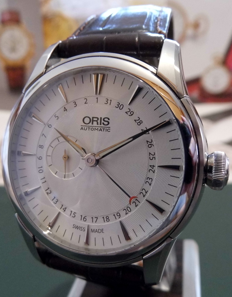 Oris Artelier Small Second Pointer Date, Silver Dial, Strap