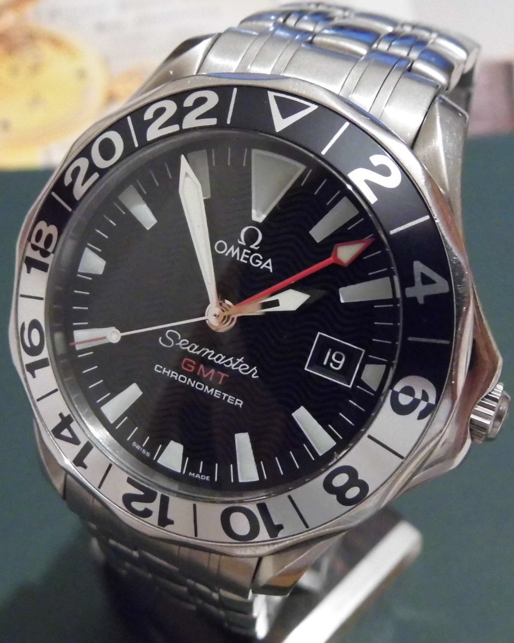 Omega Seamaster GMT 50 Years, Black Dial, Bracelet