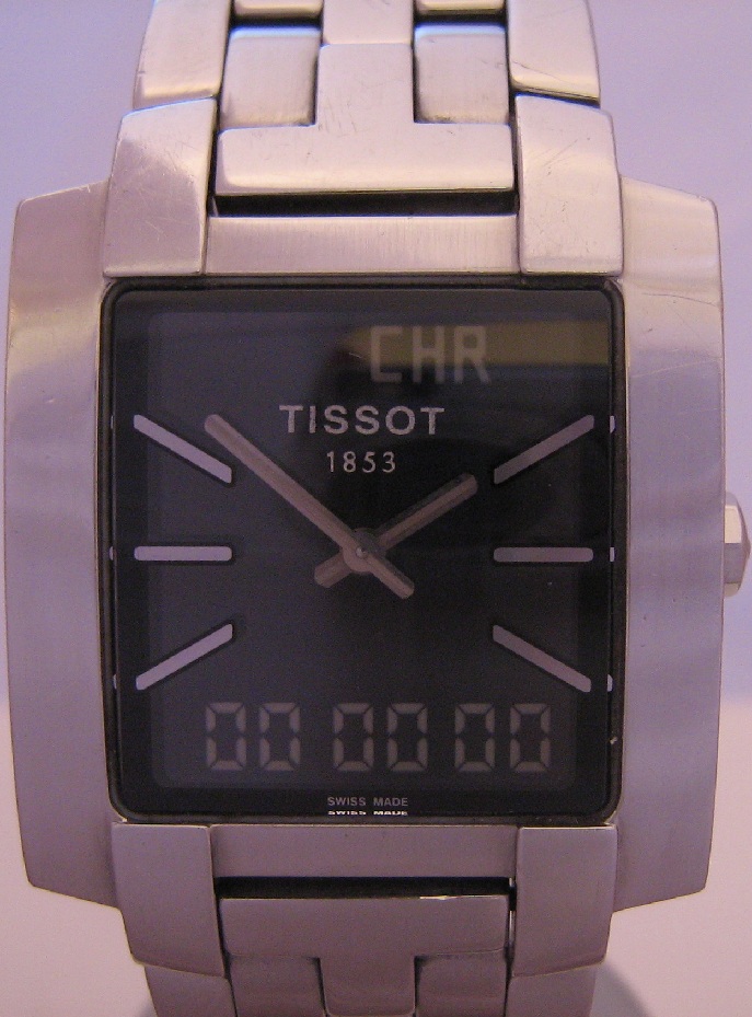 Tissot TXL 7 Analogue Digital Watch With Stainless Steel Bracelet