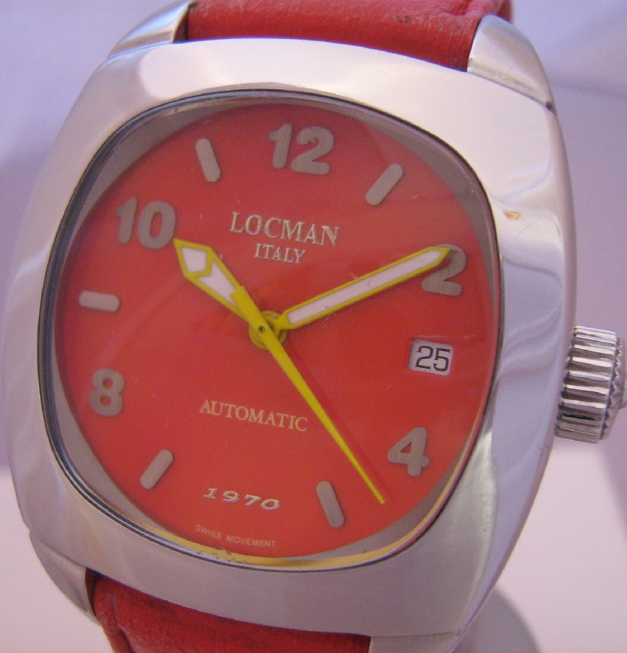 Locman 1970 Automatic, Red Dial With Red Strap