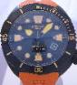 Zodiac Oceanaire, Black Dial With Orange Rubber Strap