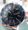 Oris TT1 300M Divers Watch, Blue Dial With Steel Bracelet
