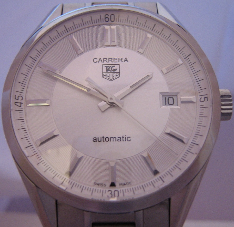 Tag Heuer Carrera Automatic, Silver Dial With Stainless Steel Bracelet