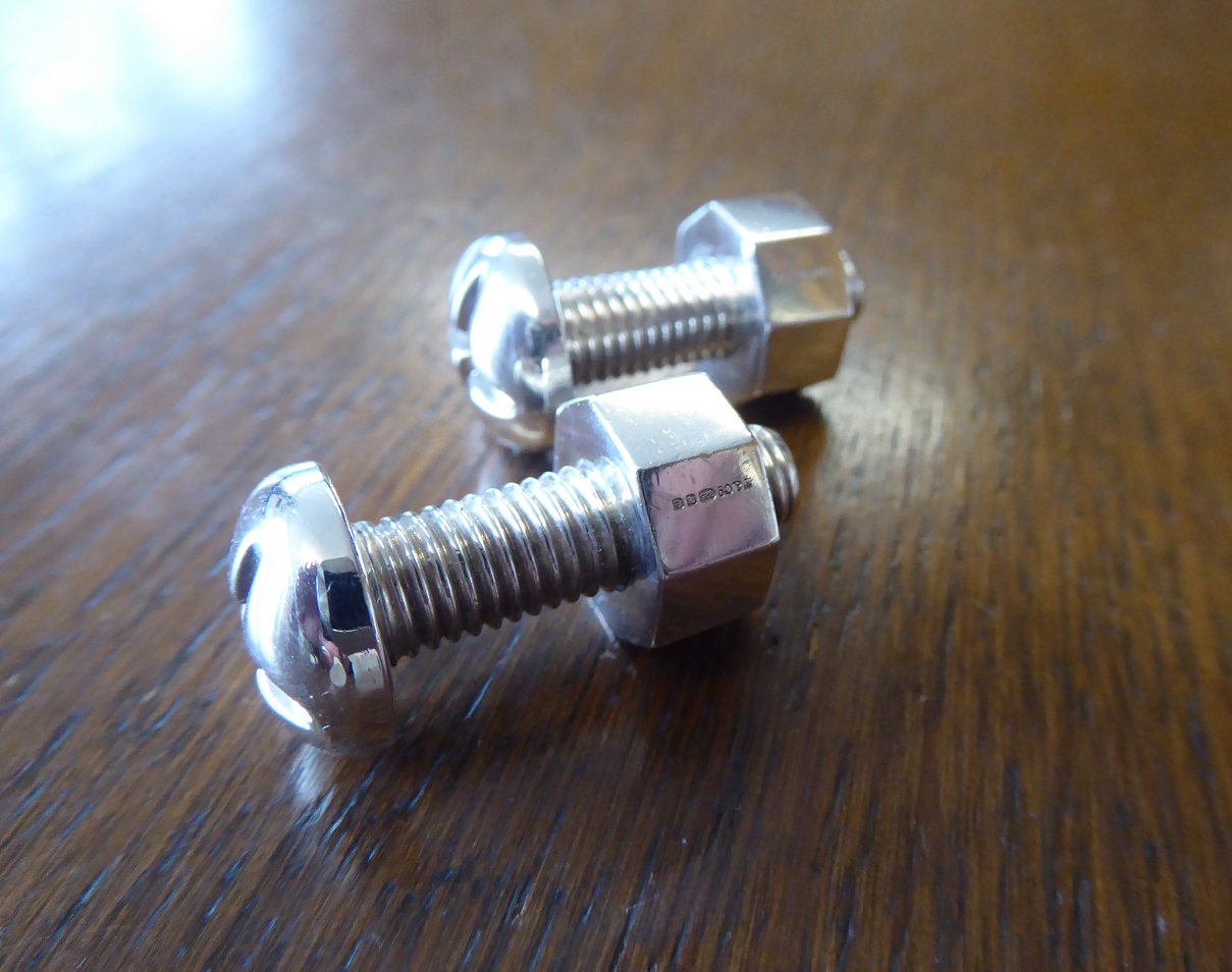 Tiffany & Co Nut & Bolt Sterling Silver Cufflinks