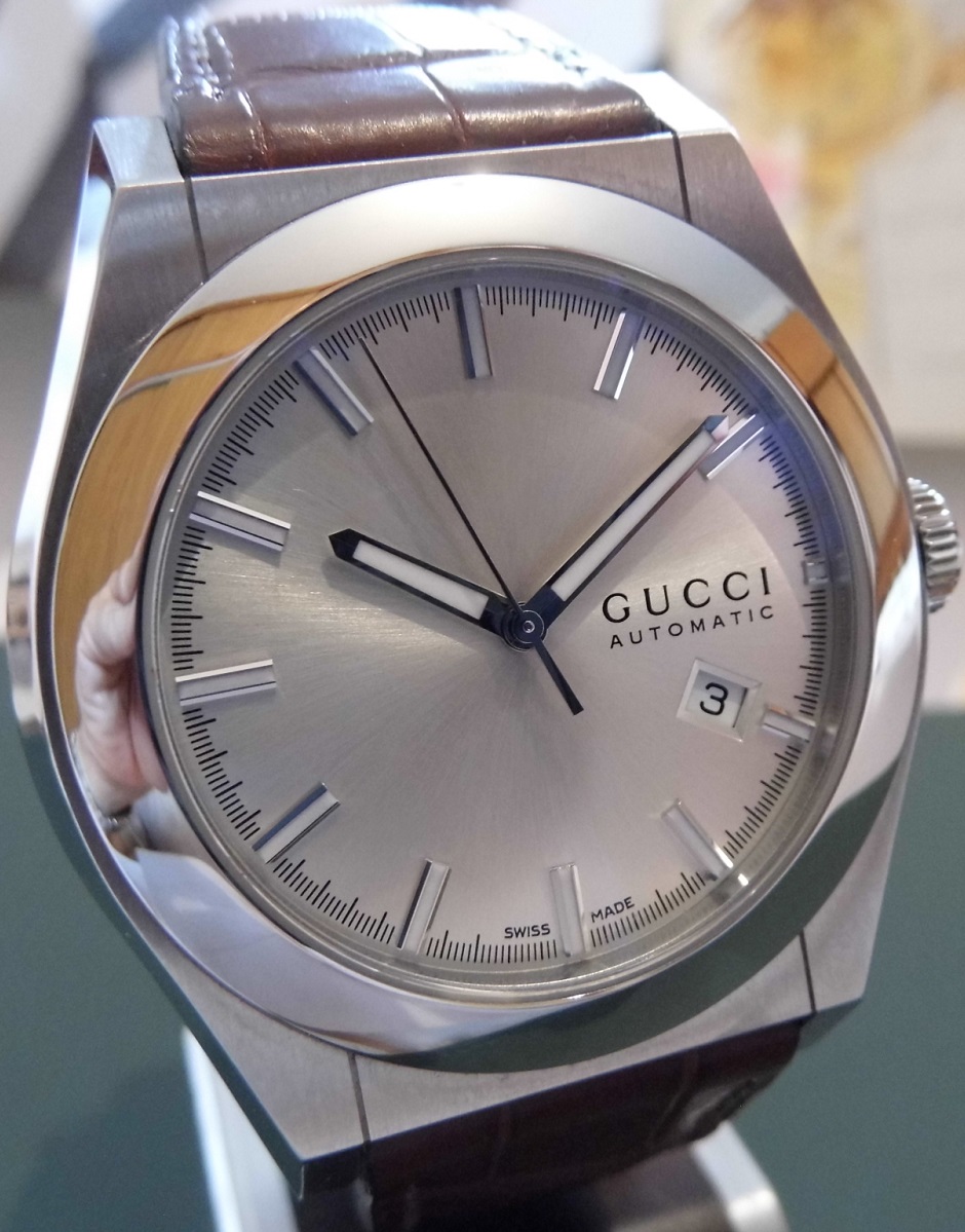 Gucci Pantheon Automatic, Silver Dial, Leather Strap