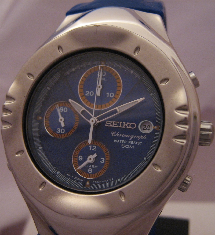 Seiko Macchina Sportiva Giugiaro, Blue Dial, Rubber Strap