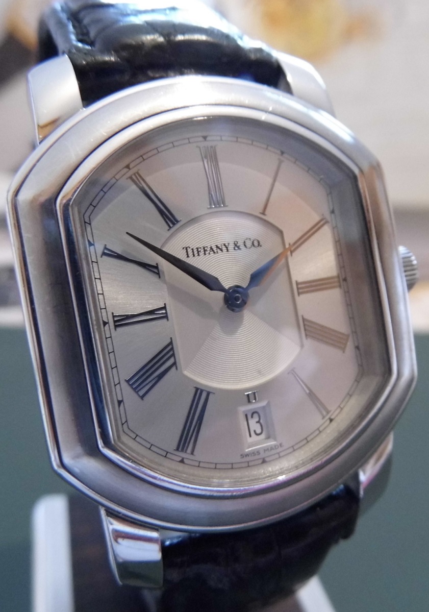 Tiffany Mark Coupe Resonator, Silver Dial, Leather Strap