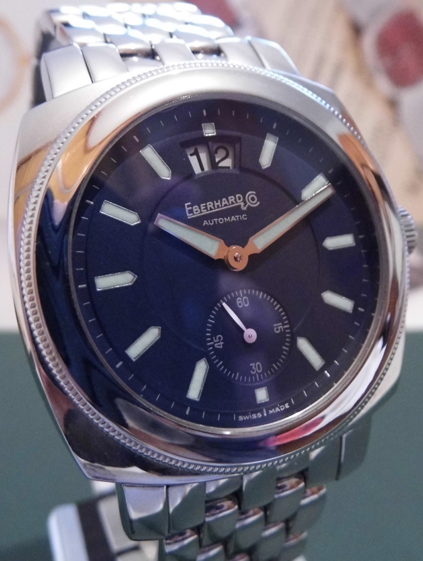 Eberhard & Co Boucanier Grande Date, Black Dial, Bracelet