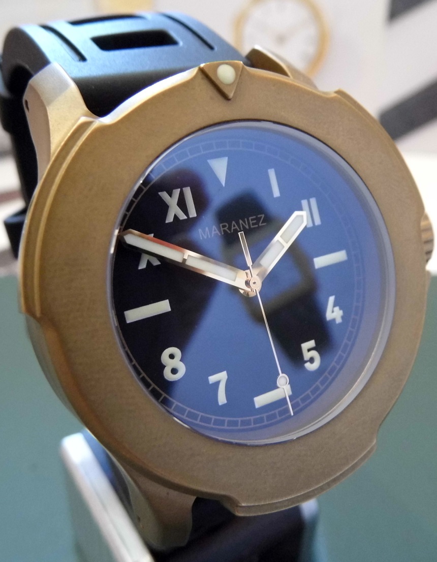 Maranez Bangla 44 Brass, Black Dial, 2 Straps