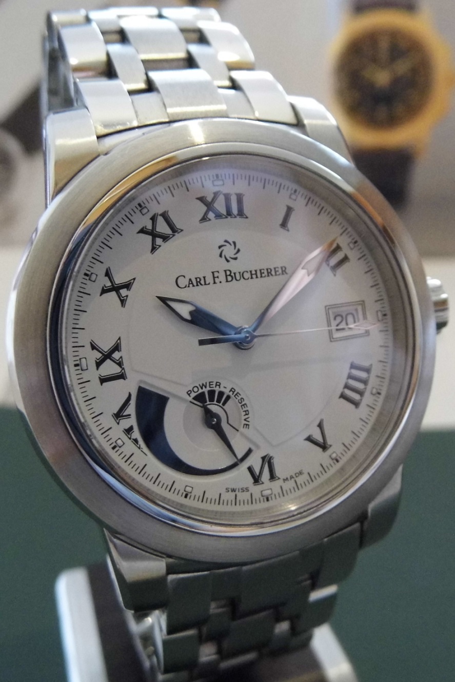Carl F. Bucherer Patravi Power Reserve, White Dial, Bracelet