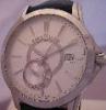 Maurice Lacroix Pontos Reserve De Marche, SIlver Dial With Leather Strap
