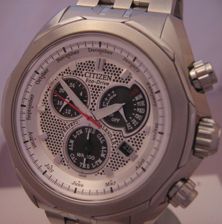 Citizen Signature Perpetual Calendar, Silver Dial, Steel Bracelet