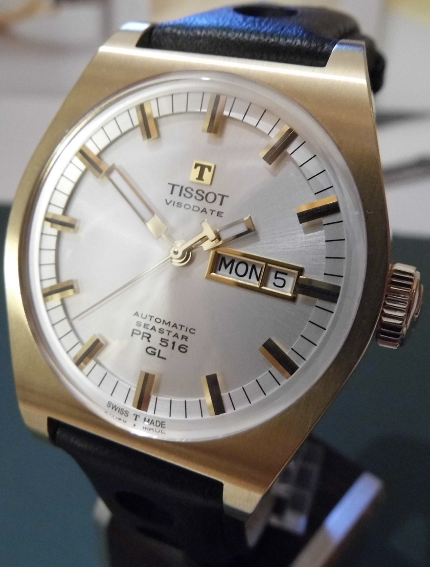 Tissot Heritage PR 516 Auto, Silver Dial, Strap & Bracelet