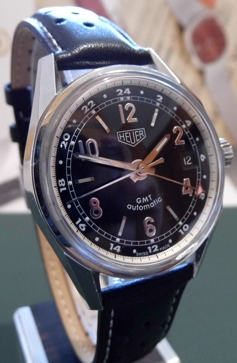 Tag Heuer Carrera GMT 1964 Re-Edition, Black Dial, Strap