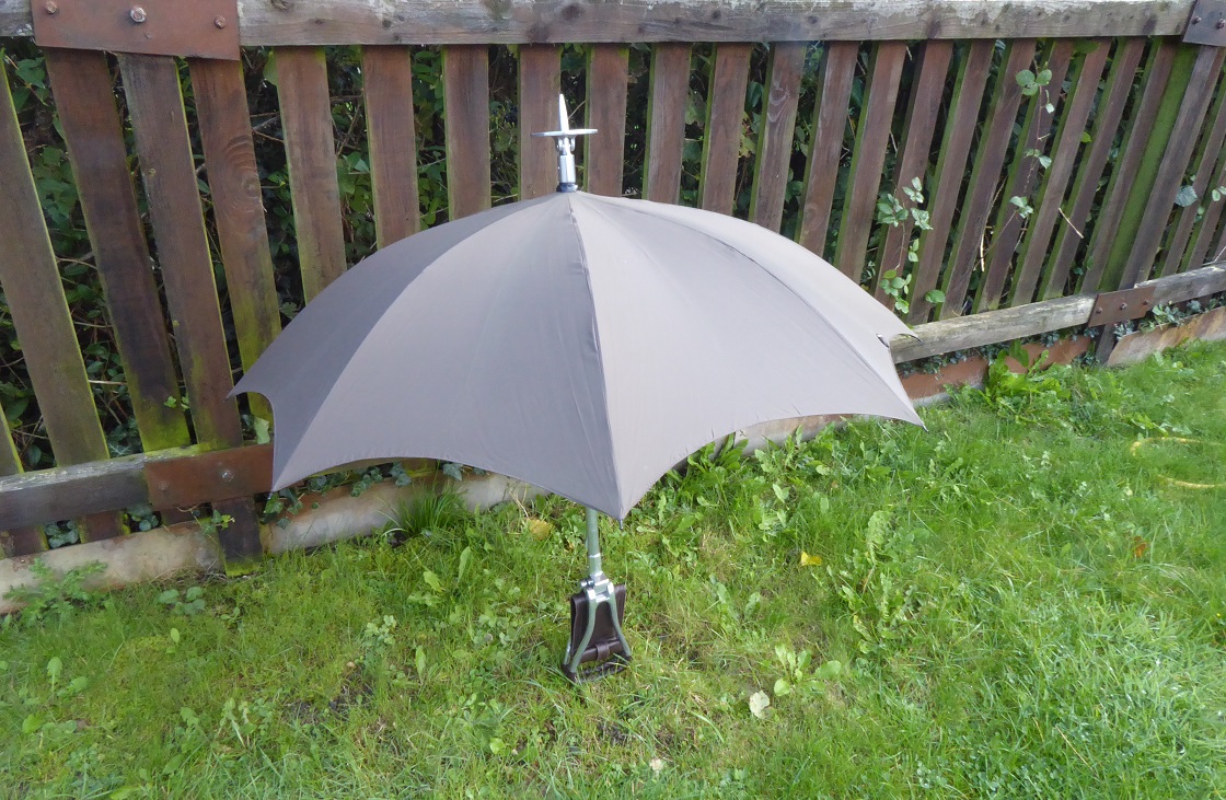 An Alfred Dunhill Seat Shooting Stick Umbrella