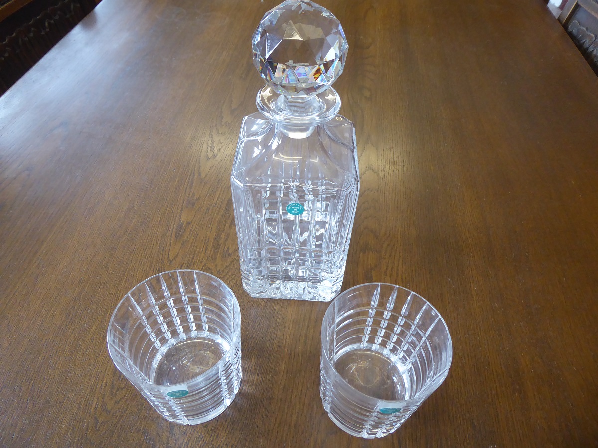 A Tiffany & Co Whisky Decanter & Tumblers