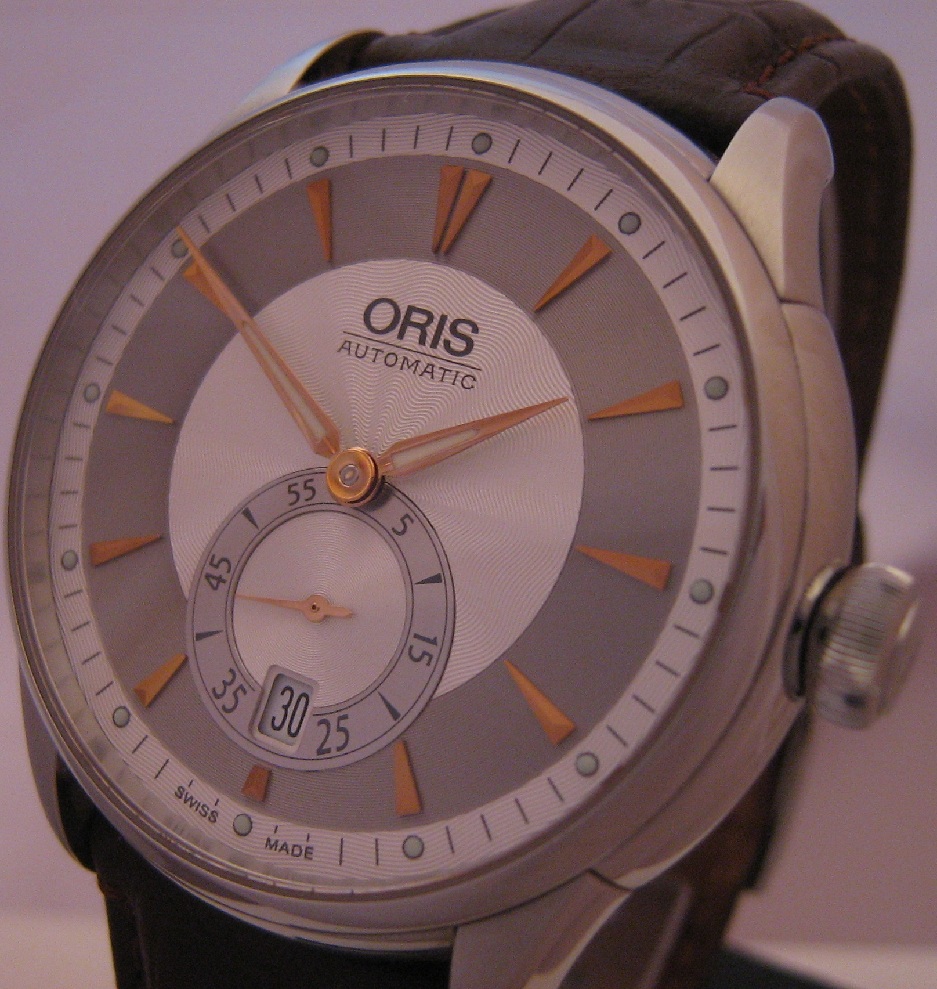 Oris Artelier Small Seconds, Silver Dial With Leather Strap