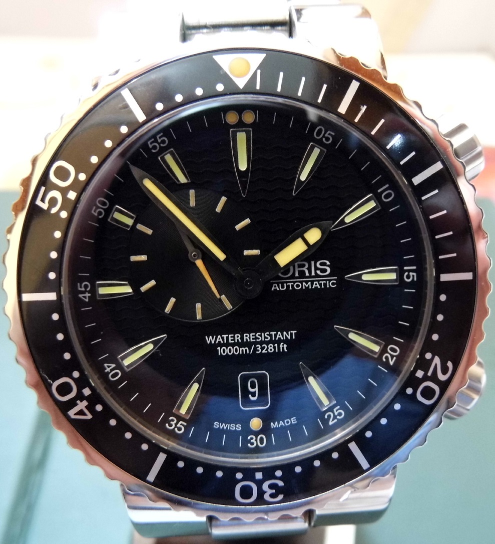 Oris Divers Small Seconds, Black Dial, Steel Bracelet