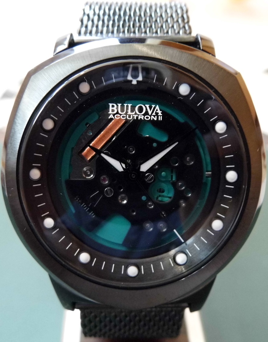 Bulova Accutron II Alpha, Black Dial, Black Case & Bracelet