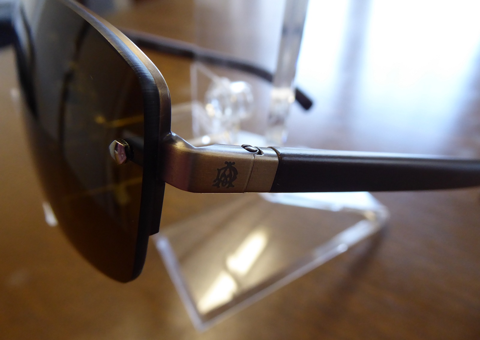 Alfred Dunhill Wooden Temple Sunglasses