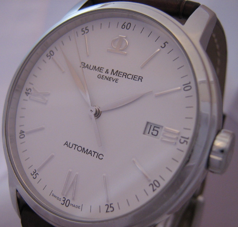Baume & Mercier Classima Automatic, White Dial, Leather Strap