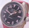 TCM Airfirst Pink Watch, Black Dial With 3 Straps