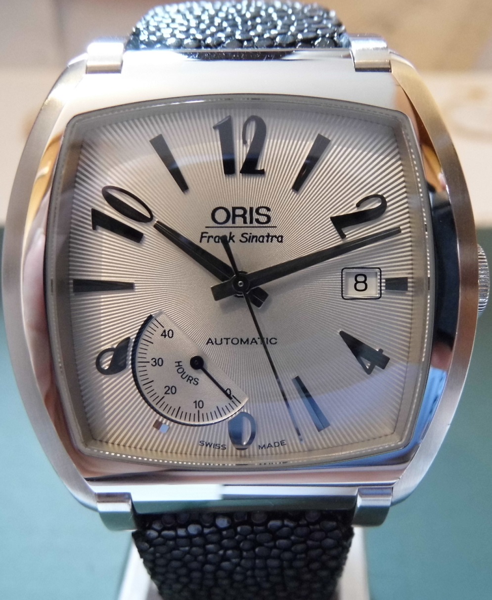 Oris Frank Sinatra Power Reserve Ltd Edition, Silver Dial With Stingray Leather Strap