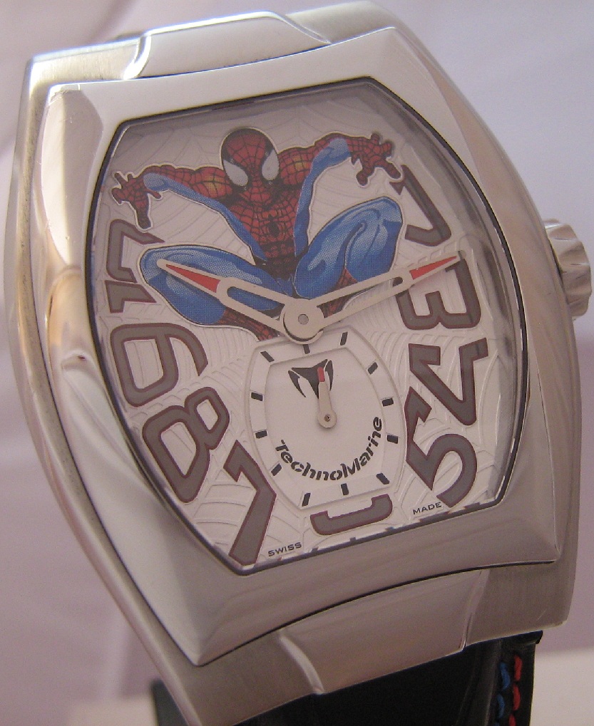 Technomarine Spider-Man Ltd Edition, White Dial, Leather Strap