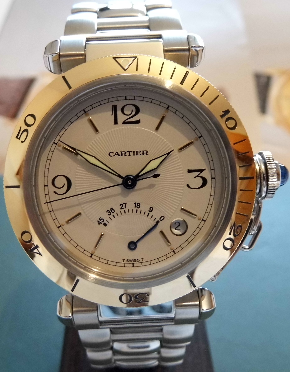 Cartier Pasha Power Reserve, White Dial, Bracelet