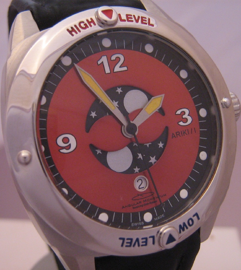 Angular Momentum Ariki, Red Dial With Rubber Strap
