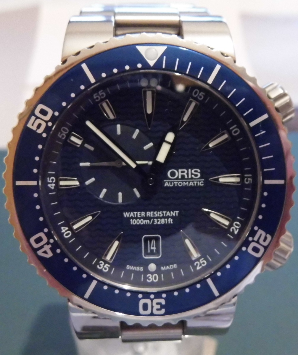 Oris Divers Small Seconds, Blue Dial, Steel Bracelet