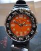 Seiko Diver Sawtooth, Orange Dial, Rubber Strap & Steel Bracelet