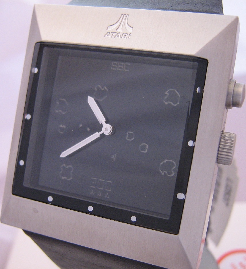 Fossil Atari Asteroids Limited Edition Watch, Black Dial, Leather Strap 