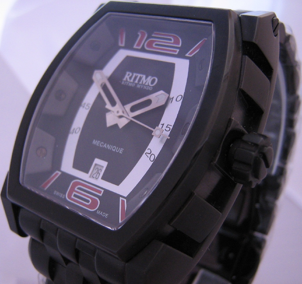 Ritmo Mvndo Impero, Black Dial With Black Steel Bracelet