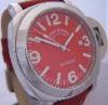 Ritmo Mvndo Ponte Automatic Watch, Red Dial, Red Strap